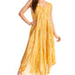 Sakkas Kara Long Draped Sleeveless Marbled Caftan Dress / Cover Up