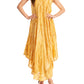 Sakkas Kara Long Draped Sleeveless Marbled Caftan Dress / Cover Up