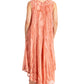 Sakkas Kara Long Draped Sleeveless Marbled Caftan Dress / Cover Up