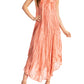 Sakkas Kara Long Draped Sleeveless Marbled Caftan Dress / Cover Up