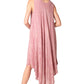 Sakkas Kara Long Draped Sleeveless Marbled Caftan Dress / Cover Up