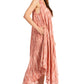 Sakkas Kara Long Draped Sleeveless Marbled Caftan Dress / Cover Up