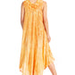 Sakkas Kara Long Draped Sleeveless Marbled Caftan Dress / Cover Up
