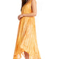Sakkas Kara Long Draped Sleeveless Marbled Caftan Dress / Cover Up
