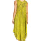 Sakkas Kara Long Draped Sleeveless Marbled Caftan Dress / Cover Up