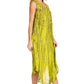 Sakkas Kara Long Draped Sleeveless Marbled Caftan Dress / Cover Up