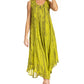 Sakkas Kara Long Draped Sleeveless Marbled Caftan Dress / Cover Up