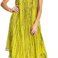 Sakkas Kara Long Draped Sleeveless Marbled Caftan Dress / Cover Up