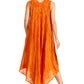 Sakkas Kara Long Draped Sleeveless Marbled Caftan Dress / Cover Up