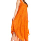Sakkas Kara Long Draped Sleeveless Marbled Caftan Dress / Cover Up