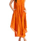Sakkas Kara Long Draped Sleeveless Marbled Caftan Dress / Cover Up