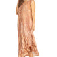 Sakkas Kara Long Draped Sleeveless Marbled Caftan Dress / Cover Up