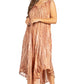 Sakkas Kara Long Draped Sleeveless Marbled Caftan Dress / Cover Up
