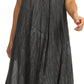 Sakkas Faye Cap Sleeved Cotton Caftan Cover Up Dress