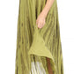 Sakkas Faye Cap Sleeved Cotton Caftan Cover Up Dress