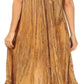 Sakkas Faye Cap Sleeved Cotton Caftan Cover Up Dress