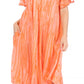 Sakkas Faye Cap Sleeved Cotton Caftan Cover Up Dress