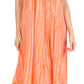Sakkas Faye Cap Sleeved Cotton Caftan Cover Up Dress