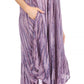 Sakkas Faye Cap Sleeved Cotton Caftan Cover Up Dress