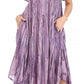 Sakkas Faye Cap Sleeved Cotton Caftan Cover Up Dress