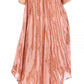 Sakkas Faye Cap Sleeved Cotton Caftan Cover Up Dress