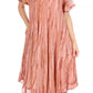 Sakkas Faye Cap Sleeved Cotton Caftan Cover Up Dress