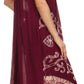 Sakkas Addilyn Embroidered Tank Top Split Neck Dress / Cover Up