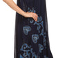 Sakkas Addilyn Embroidered Tank Top Split Neck Dress / Cover Up