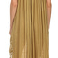 Sakkas Jaelyn Embroidered Tank Top Split Neck Broomstick Dress / Cover Up