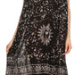 Sakkas Jaelyn Embroidered Tank Top Split Neck Broomstick Dress / Cover Up