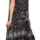Sakkas Jaelyn Embroidered Tank Top Split Neck Broomstick Dress / Cover Up