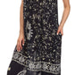 Sakkas Jaelyn Embroidered Tank Top Split Neck Broomstick Dress / Cover Up