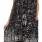 Sakkas Jaelyn Embroidered Tank Top Split Neck Broomstick Dress / Cover Up