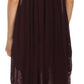Sakkas Jaelyn Embroidered Tank Top Split Neck Broomstick Dress / Cover Up