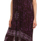 Sakkas Jaelyn Embroidered Tank Top Split Neck Broomstick Dress / Cover Up