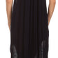 Sakkas Jaelyn Embroidered Tank Top Split Neck Broomstick Dress / Cover Up