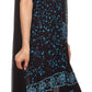 Sakkas Jaelyn Embroidered Tank Top Split Neck Broomstick Dress / Cover Up