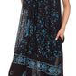 Sakkas Jaelyn Embroidered Tank Top Split Neck Broomstick Dress / Cover Up