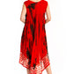 Sakkas Alexis Embroidered Long Sleeveless Floral Caftan Dress / Cover Up