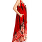 Sakkas Alexis Embroidered Long Sleeveless Floral Caftan Dress / Cover Up
