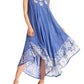 Sakkas Alexis Embroidered Long Sleeveless Floral Caftan Dress / Cover Up