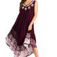 Sakkas Alexis Embroidered Long Sleeveless Floral Caftan Dress / Cover Up