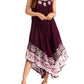 Sakkas Alexis Embroidered Long Sleeveless Floral Caftan Dress / Cover Up