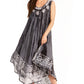 Sakkas Alexis Embroidered Long Sleeveless Floral Caftan Dress / Cover Up