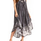 Sakkas Alexis Embroidered Long Sleeveless Floral Caftan Dress / Cover Up