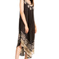 Sakkas Alexis Embroidered Long Sleeveless Floral Caftan Dress / Cover Up