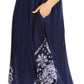 Sakkas Alexis Embroidered Long Sleeveless Floral Caftan Dress / Cover Up