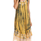 Sakkas Alexis Embroidered Long Sleeveless Floral Caftan Dress / Cover Up