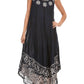 Sakkas Alexis Embroidered Long Sleeveless Floral Caftan Dress / Cover Up