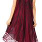 Sakkas Alexis Embroidered Long Sleeveless Floral Caftan Dress / Cover Up
